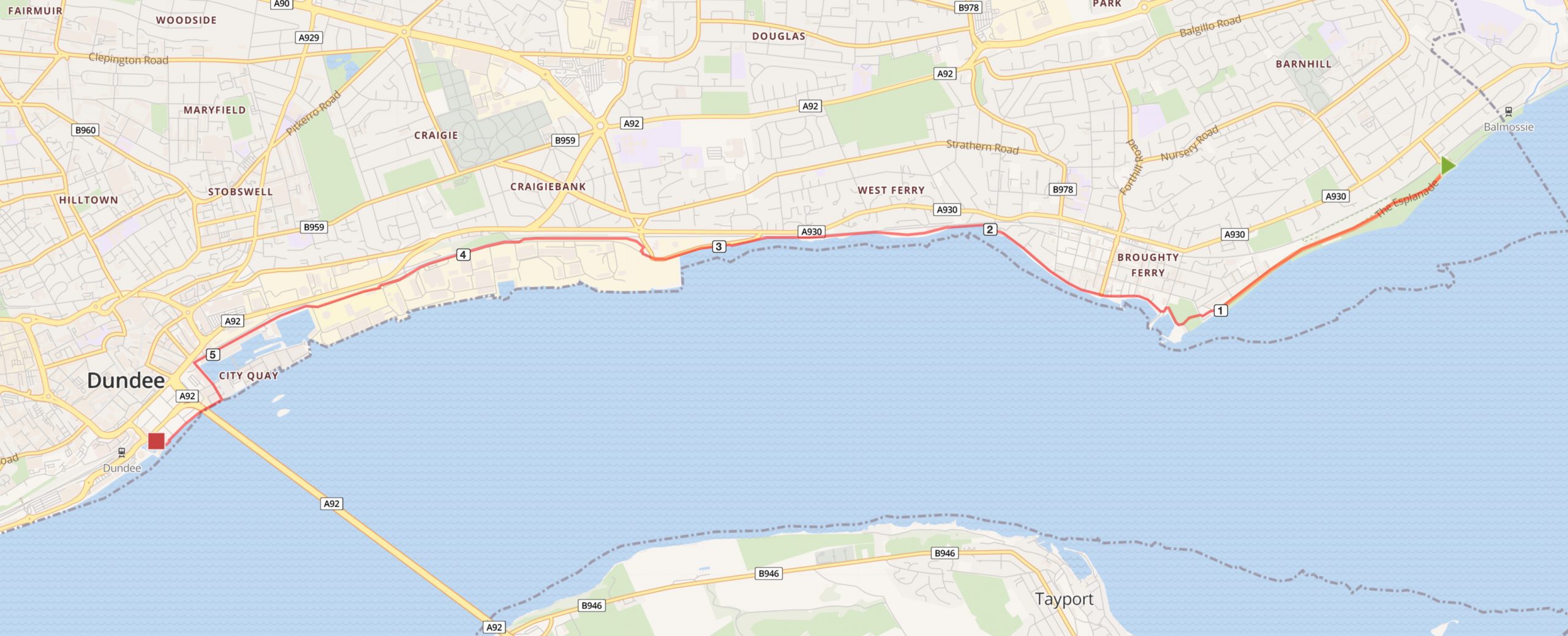 Map of Cyclathon 2022 route